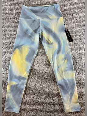 NEW Interval Women’s Large Flow Heather Sculpt Nectar Tie-Dye Sage Wash Leggings